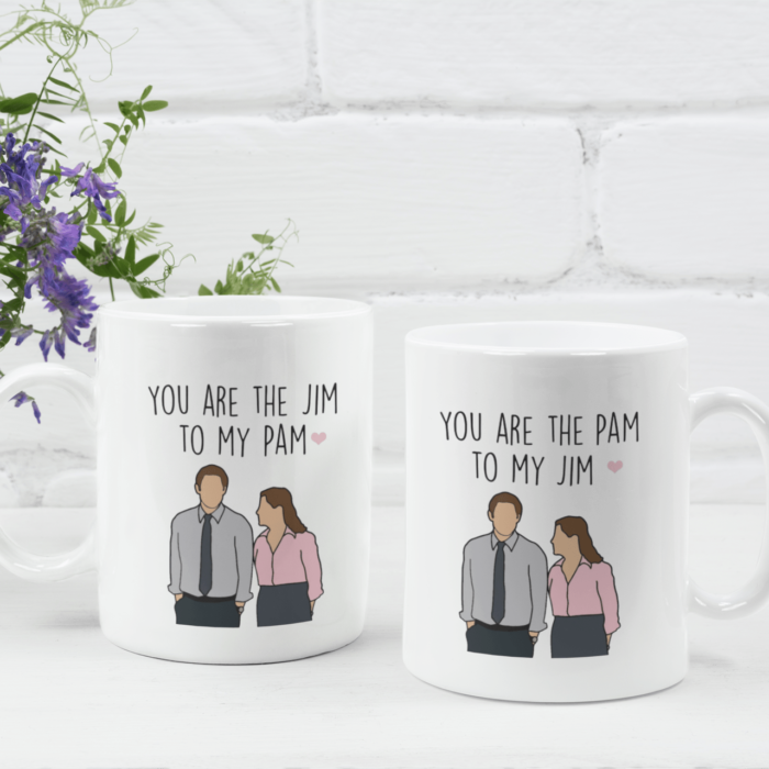 The Office" inspired You're My Pam/Jim Couple Mug Set