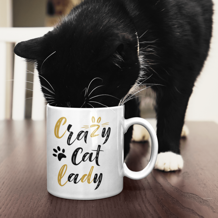 Crazy Cat Lady Quote Coffee Mug