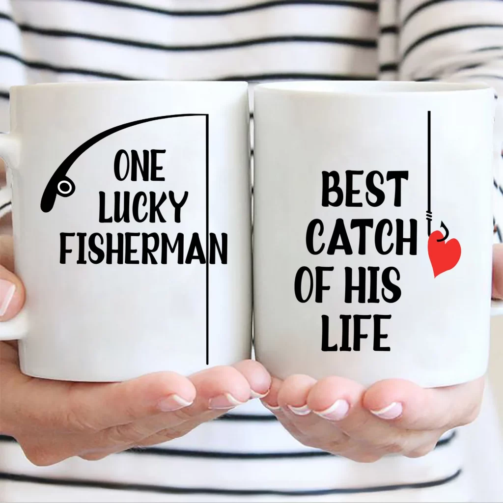 One Lucky Fisherman Mug Set