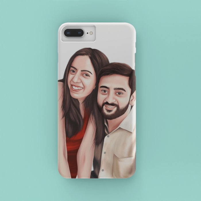 Personalized Couple Portrait Phone Cover
