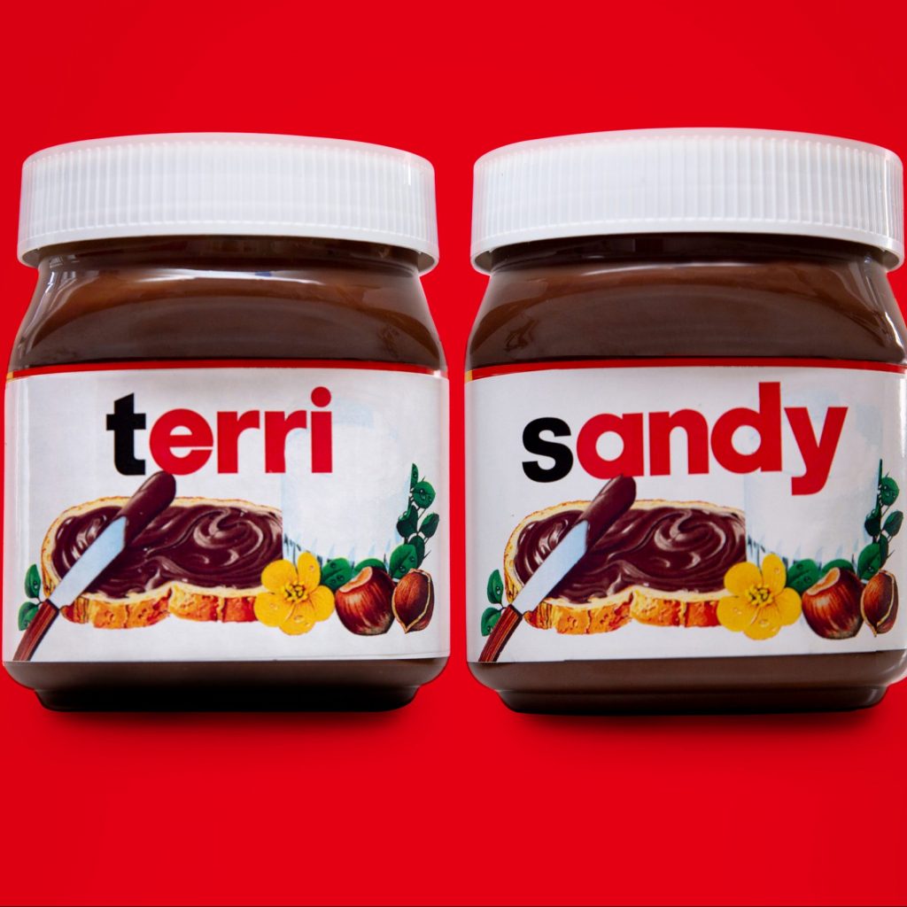 Set of 2 Personalized Nutella Jars