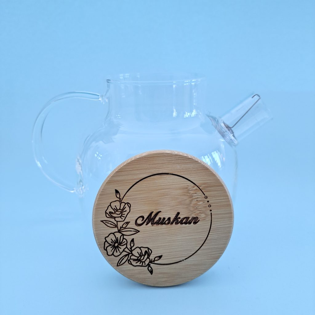 Personalized Glass Teapot