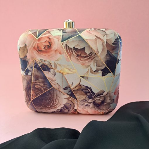 Floral Printed Women's Clutch