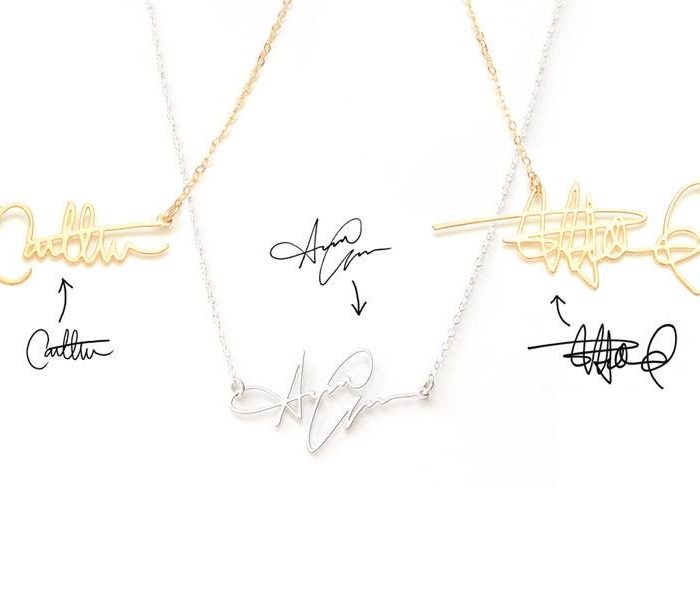 Personalized Signature Necklace