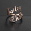 Personalized Couple Names Ring