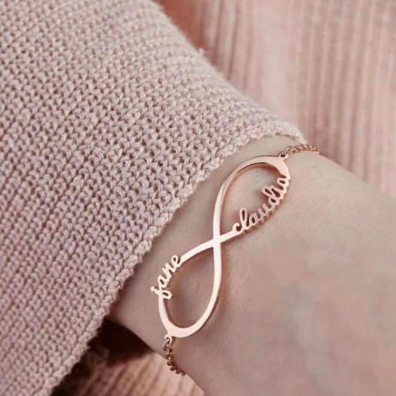 Buy Personalised Infinity Name Pendant | Nayab Jewelry