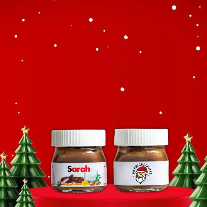 Personalized Christmas Nutella Jar