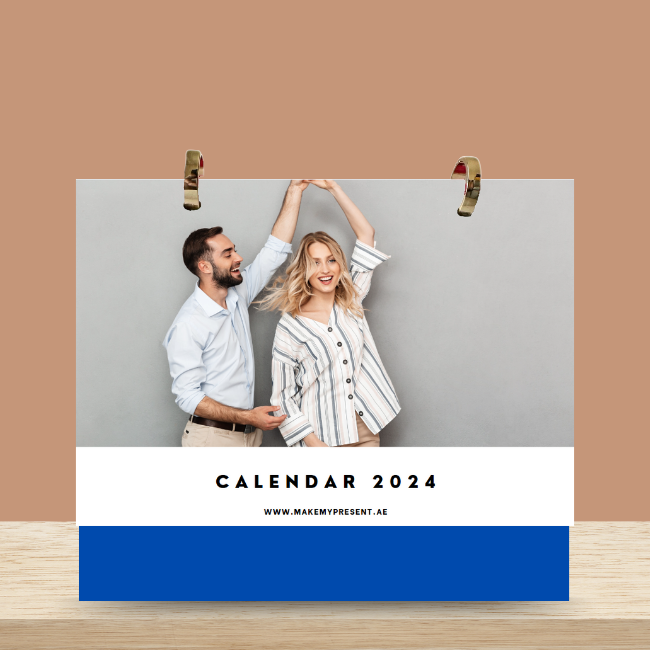 Personalized Desk Calendar 2024 with Image